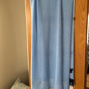 Bloomingdale's cashmere scarf wrap light blue